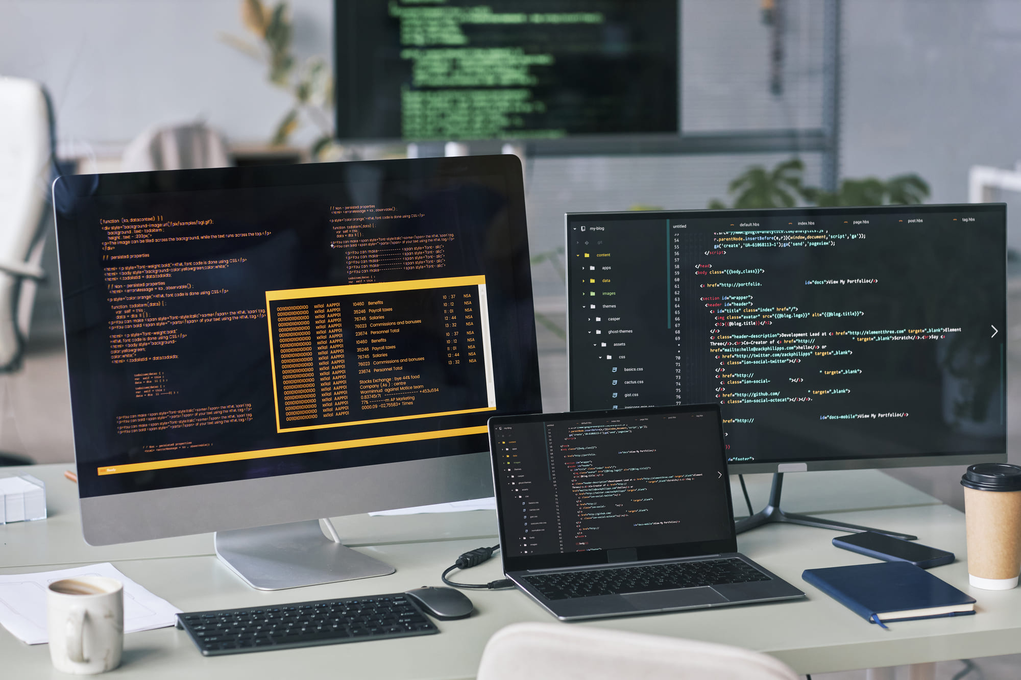 ラップトップ作業